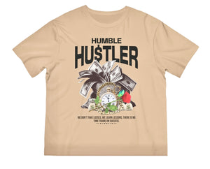 Boxy fit khaki Humble Hustler Tee