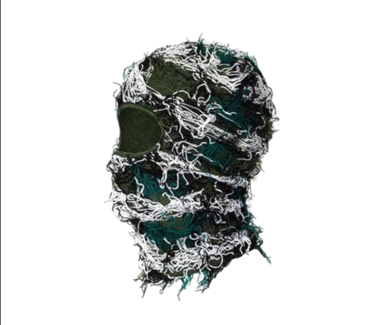 Camo green ski mask