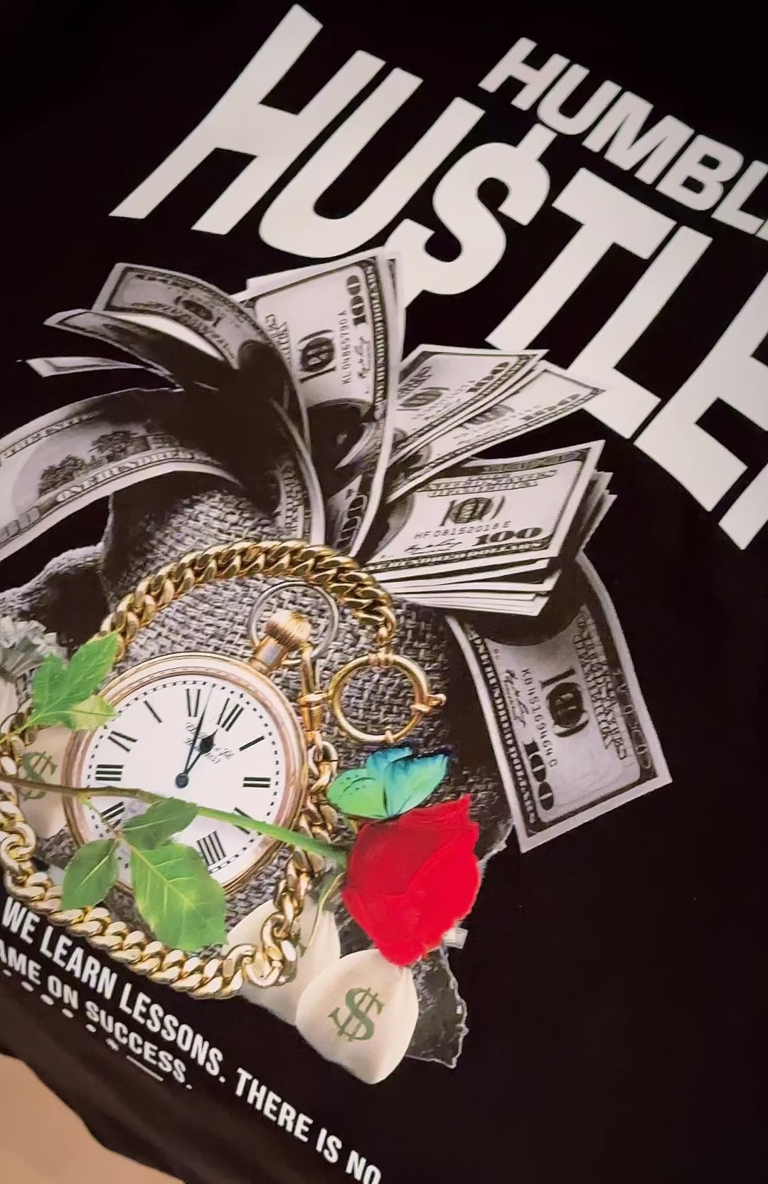 Black Humble Hustler Tee